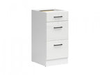 Junona Line – white chalk gloss — Cabinet dolna with drawers