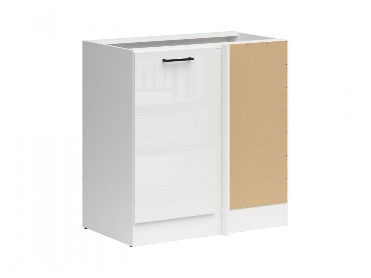 Junona Line – white chalk gloss — Cabinet dolna narożna