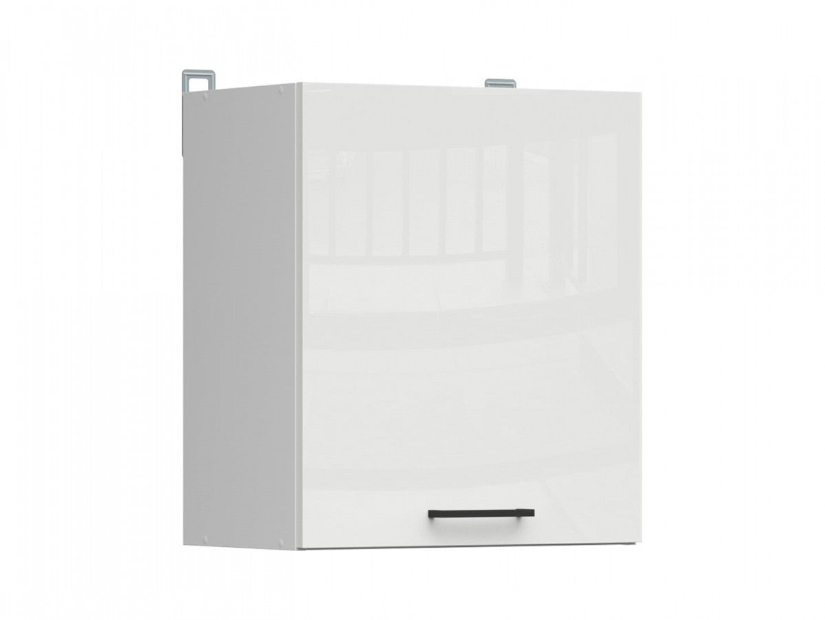 Junona Line – white chalk gloss — Cabinet górna