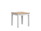 MAREN 80 cm square dining table Wotan oak/white
