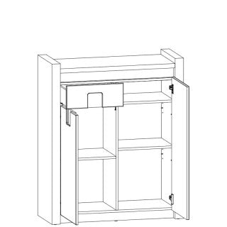 ALAMEDA BRW Hallway – scheme of the cabinet