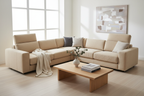 Brico corner sofa bed with storage in a modern British living room