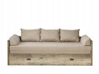 Bed set 80/160 Malcolm with mattress, headboards and cushions Carbo