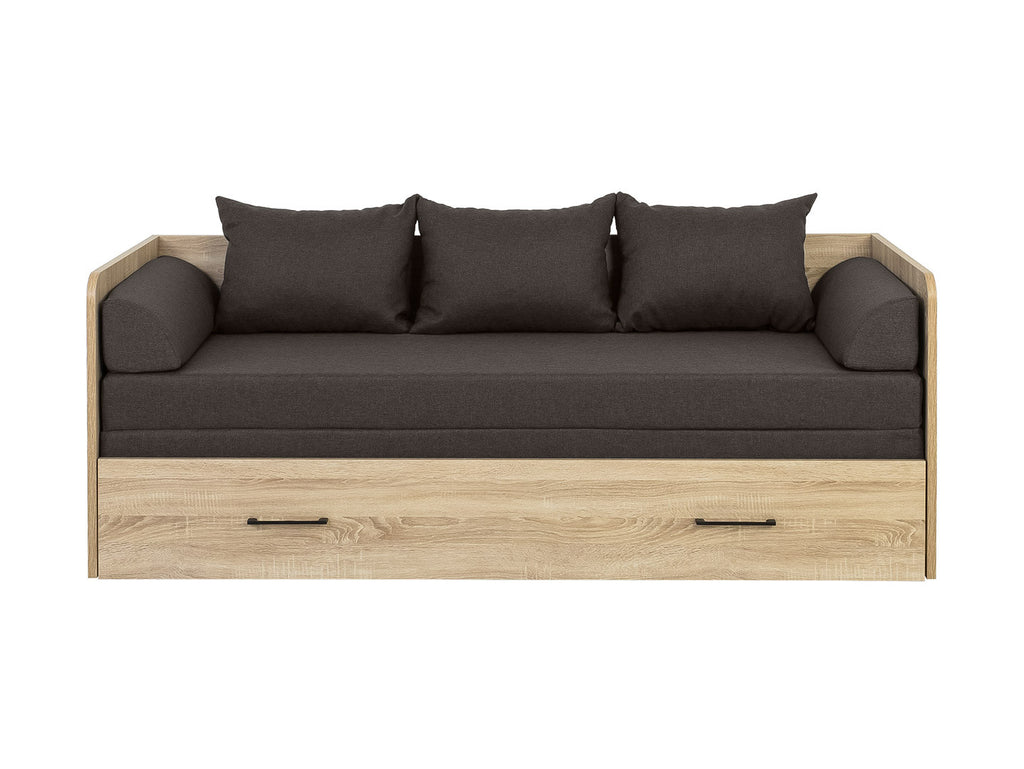 Bed set 80/160 Tetrix with mattress, headboards and cushions Carbo