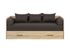 Bed set 80/160 Tetrix with mattress, headboards and cushions Carbo