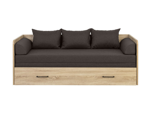 Bed set 80/160 Tetrix with mattress, headboards and cushions Carbo