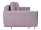 MANILA LUX 3DL BRW 3 Seater Sofa Lilac
