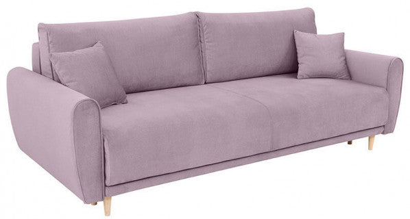 MANILA LUX 3DL BRW 3 Seater Sofa Lilac
