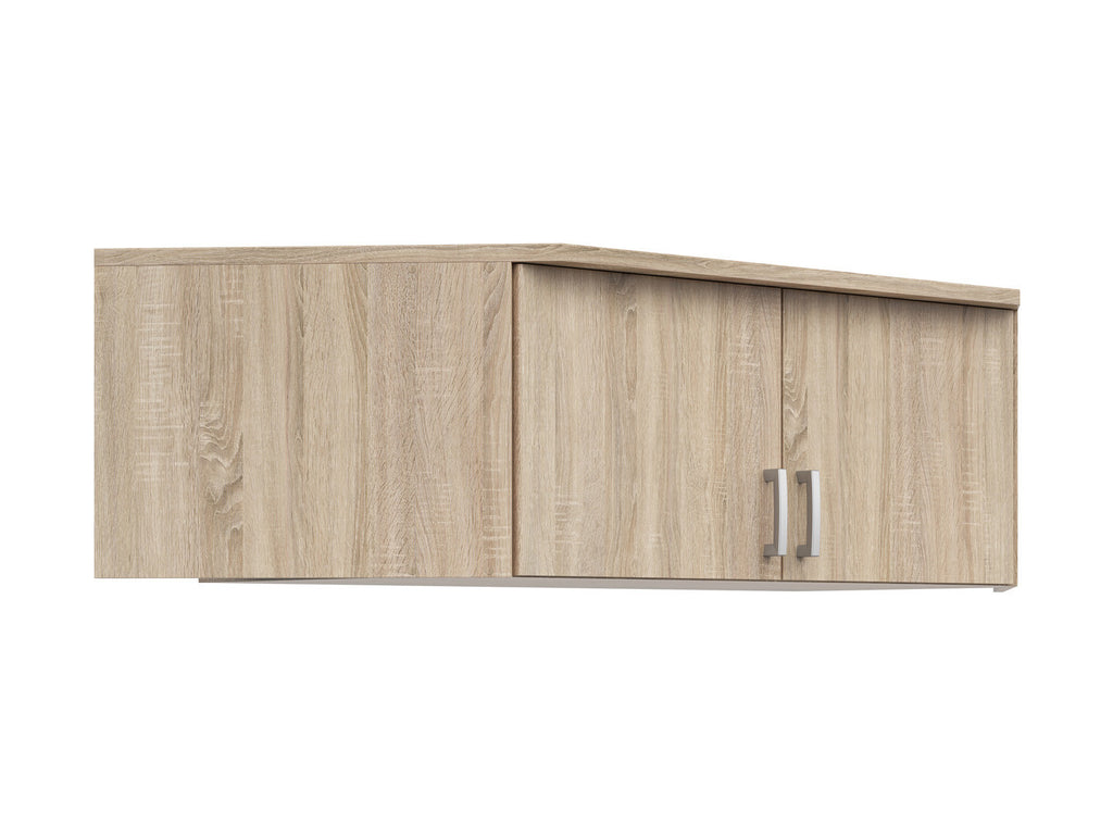Brando 165 cm corner wardrobe top unit with 2 doors Sonoma oak