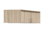 Brando 165 cm corner wardrobe top unit with 2 doors Sonoma oak