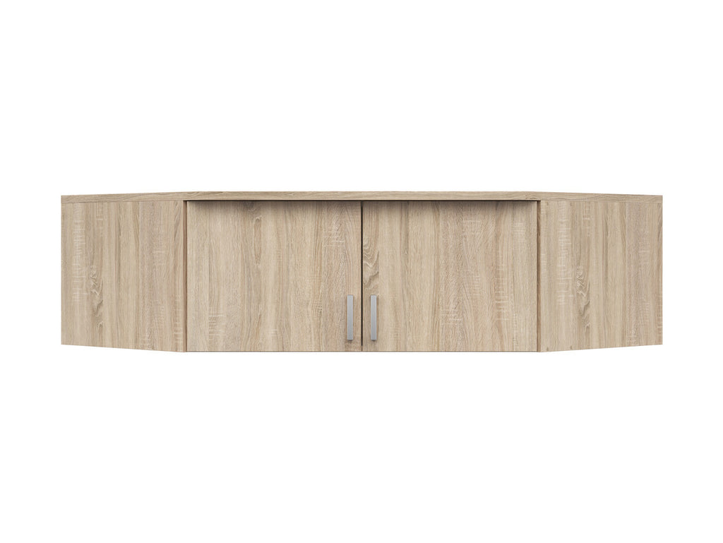 Brando 165 cm corner wardrobe top unit with 2 doors Sonoma oak