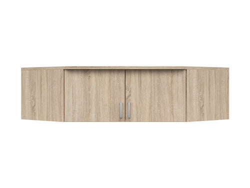 Brando 165 cm corner wardrobe top unit with 2 doors Sonoma oak