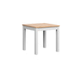 MAREN 80 cm square dining table Artisan oak/white