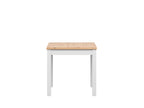 MAREN 80 cm square dining table Artisan oak/white