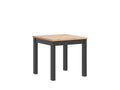 MAREN 80 cm square dining table Artisan oak/black