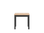 MAREN 80 cm square dining table Artisan oak/black