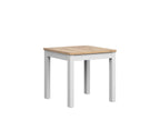 MAREN 80 cm square dining table Wotan oak/white