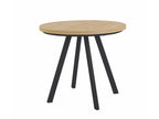 PARES extendable dining table Artisan oak/black 90-180x90