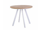PARES extendable dining table Wotan oak/white 90-180x90