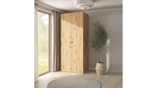 Double-door wardrobe Flex 100 cm Artisan oak