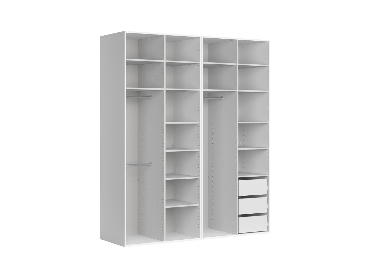 Modular wardrobe Flex 200 cm with 4 doors cashmere