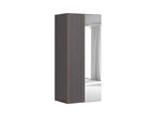 Corner wardrobe Flex 97 cm with mirror szara