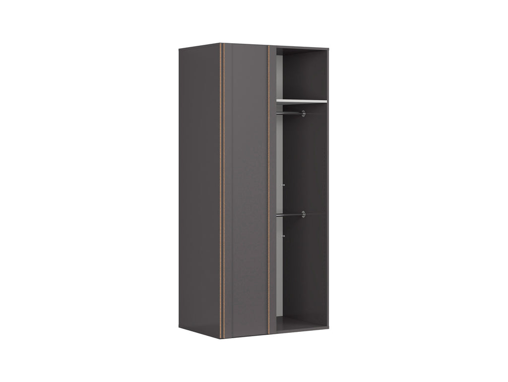 Corner wardrobe Flex 97 cm with mirror szara