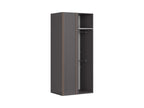 Corner wardrobe Flex 97 cm with mirror szara