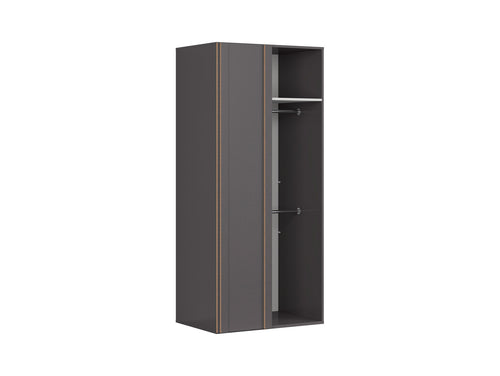 Corner wardrobe Flex 97 cm with mirror szara