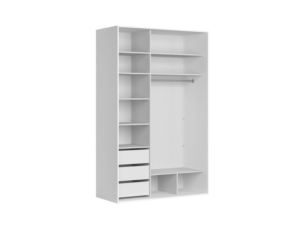 Sliding wardrobe Flex 150 cm with mirror white/cashmere