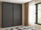 Sliding wardrobe Flex 200 cm graphiteowa