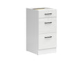 Junona Line – white chalk gloss — Cabinet dolna with drawers