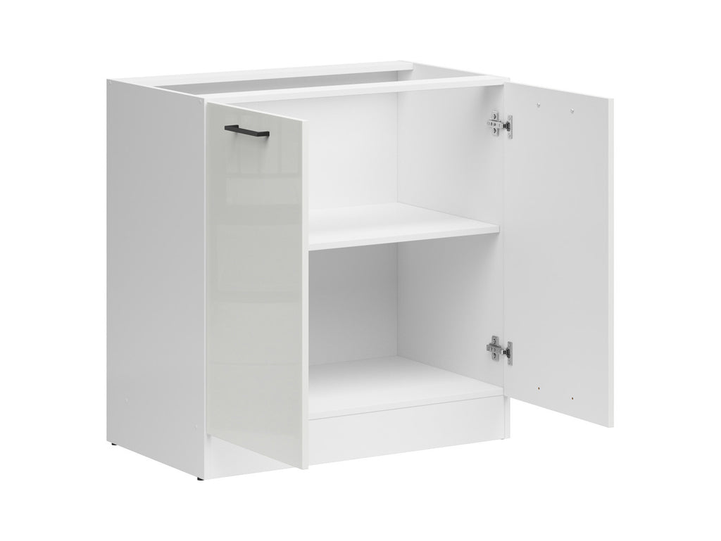 Junona Line – white chalk gloss — Cabinet dolna