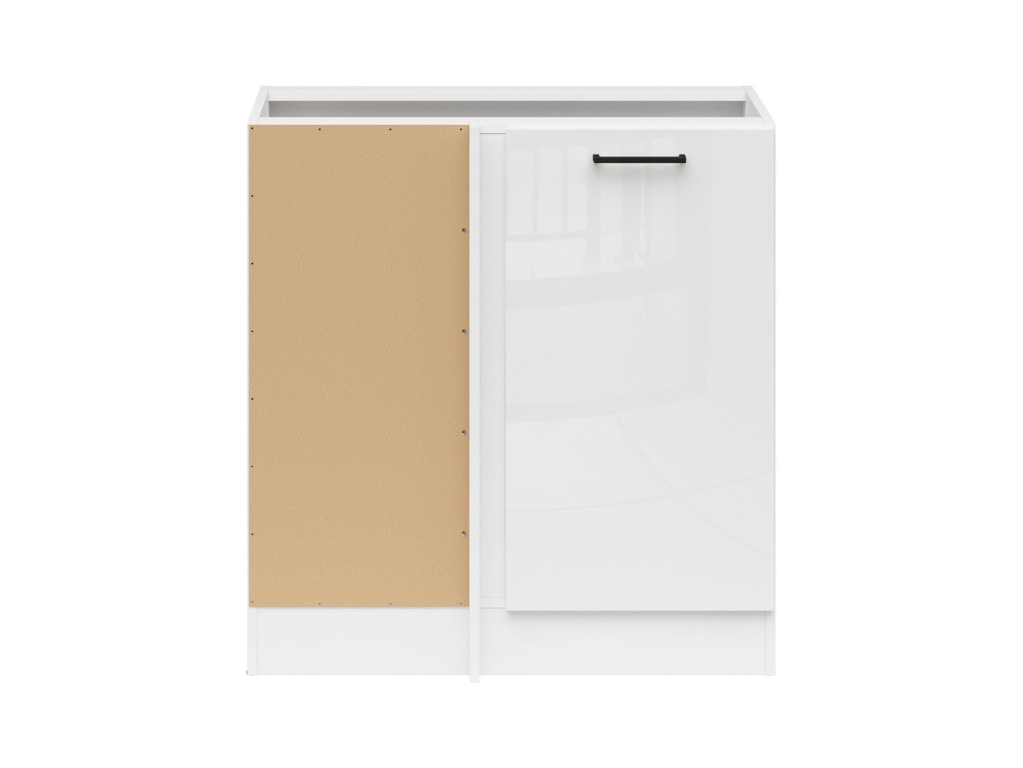 Junona Line – white chalk gloss — Cabinet dolna narożna
