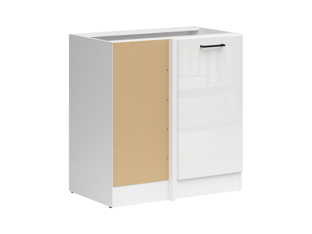 Junona Line – white chalk gloss — Cabinet dolna narożna