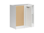 Junona Line – white chalk gloss — Cabinet dolna narożna