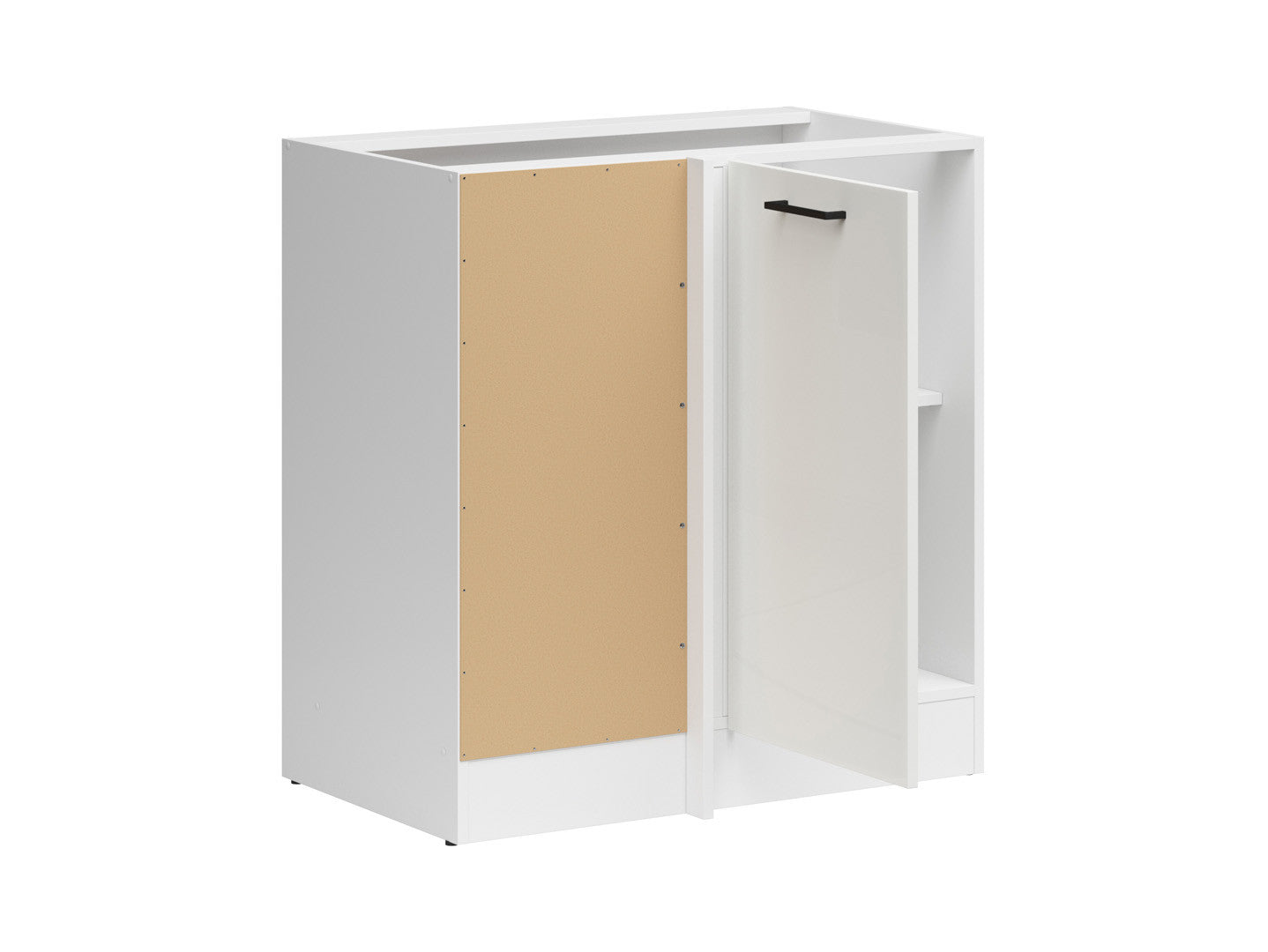 Junona Line – white chalk gloss — Cabinet dolna narożna