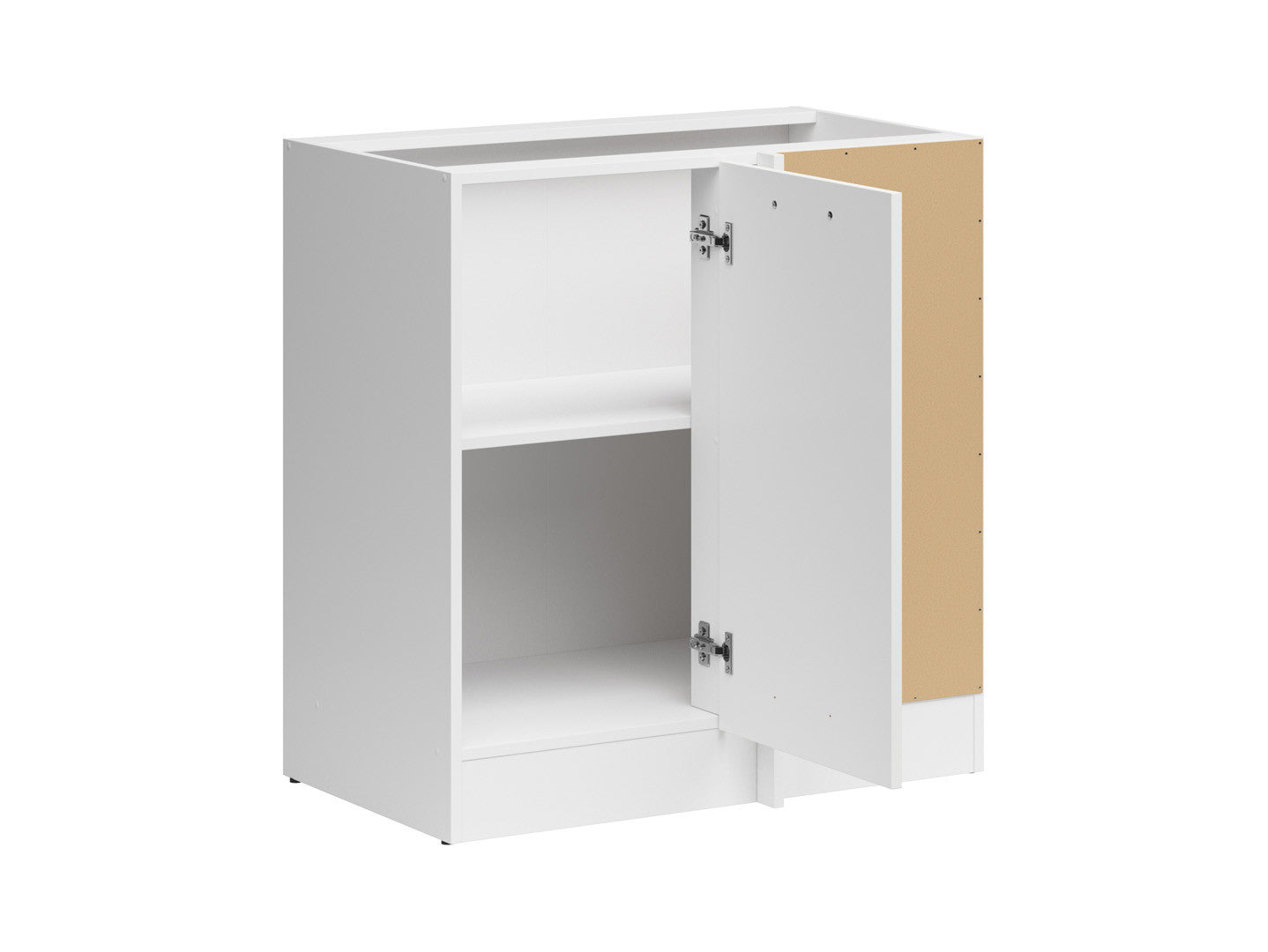 Junona Line – white chalk gloss — Cabinet dolna narożna