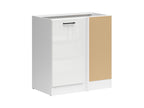 Junona Line – white chalk gloss — Cabinet dolna narożna