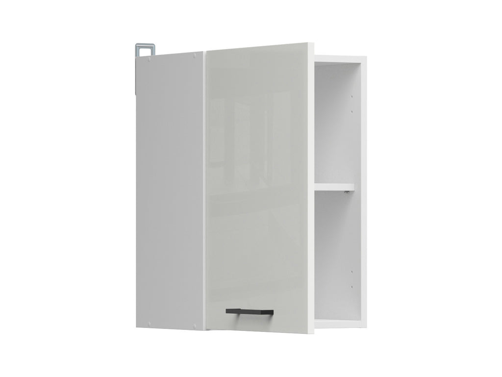 Junona Line – white chalk gloss — Cabinet górna