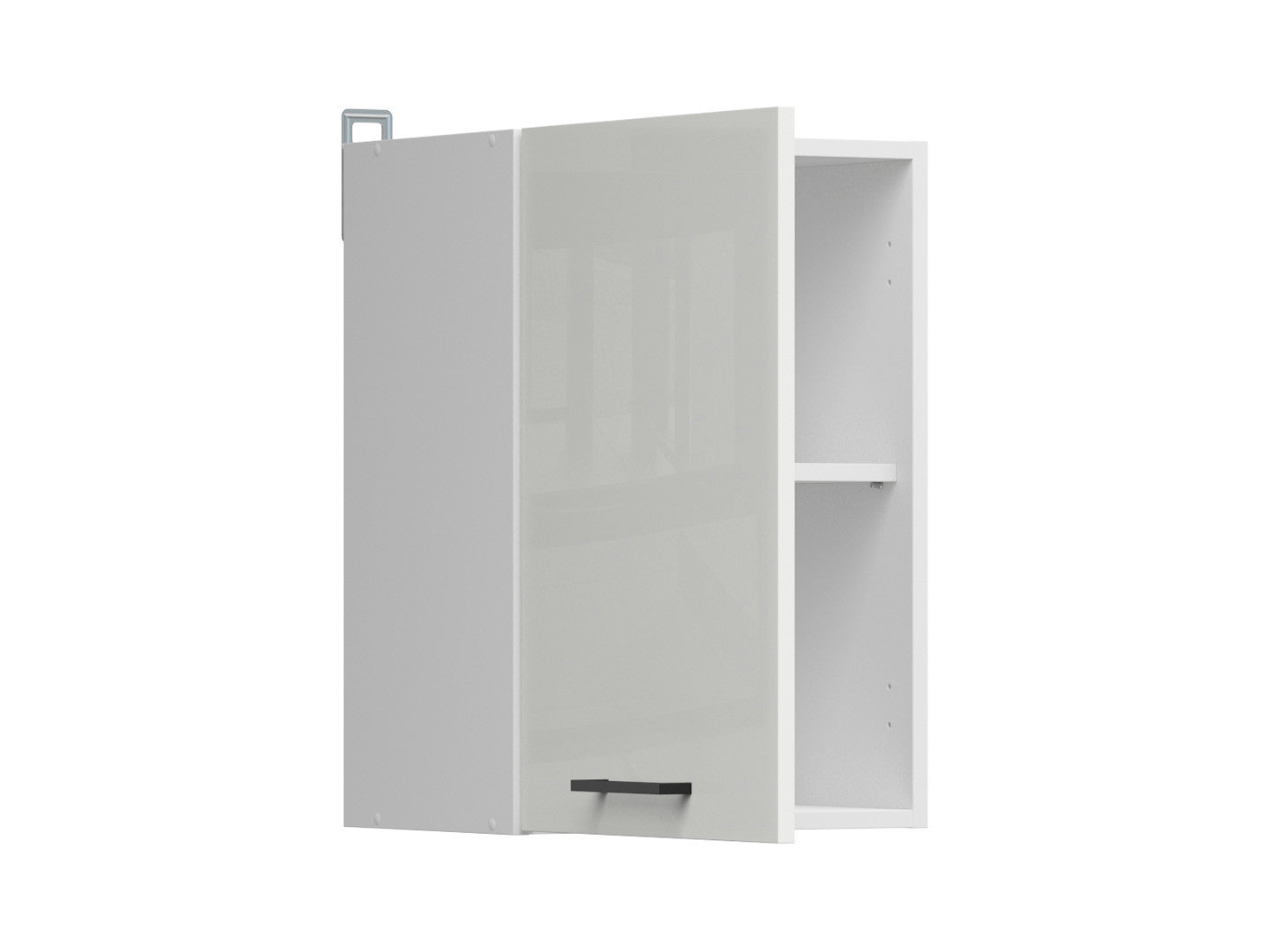 Junona Line – white chalk gloss — Cabinet górna