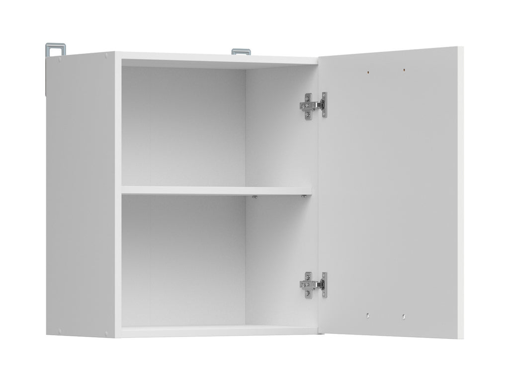 Junona Line – white chalk gloss — Cabinet górna