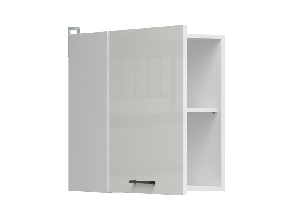 Junona Line – white chalk gloss — Cabinet górna