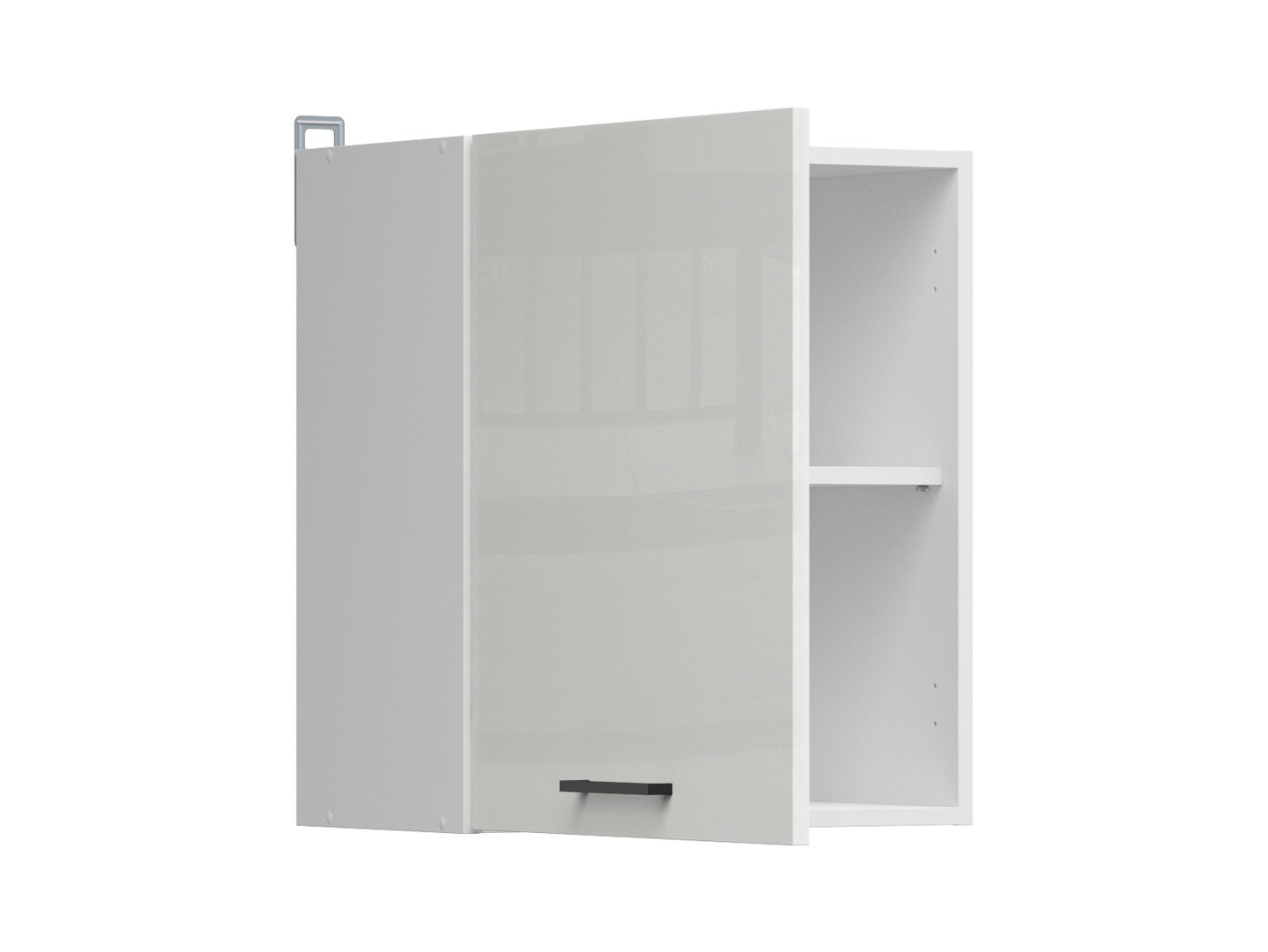 Junona Line – white chalk gloss — Cabinet górna