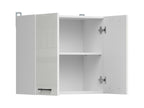 Junona Line – white chalk gloss — Cabinet górna