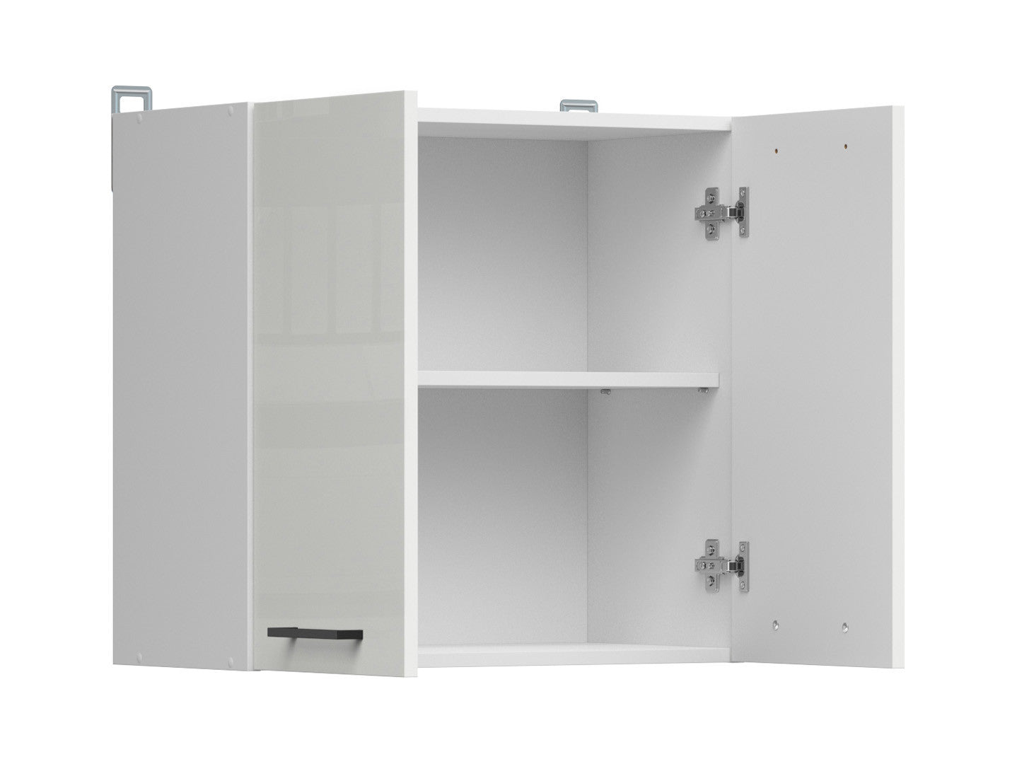 Junona Line – white chalk gloss — Cabinet górna