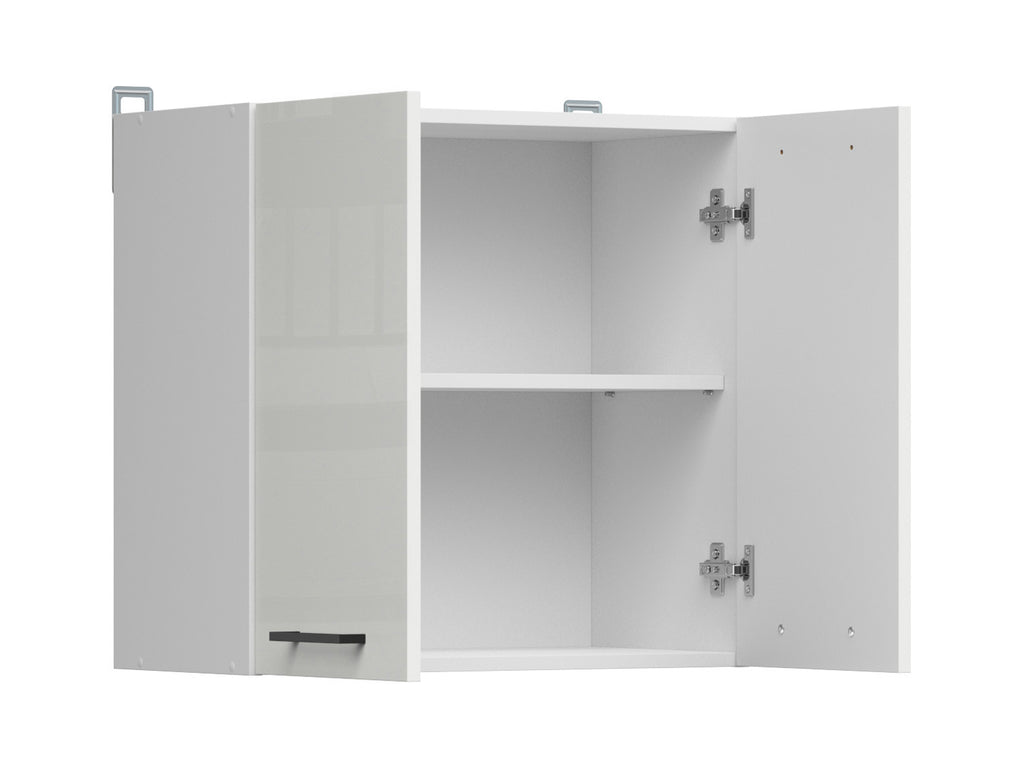 Junona Line – white chalk gloss — Cabinet górna