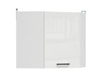 Junona Line – white chalk gloss — Cabinet górna narożna