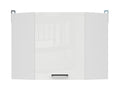Junona Line – white chalk gloss — Cabinet górna narożna