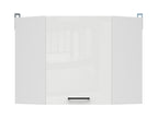 Junona Line – white chalk gloss — Cabinet górna narożna